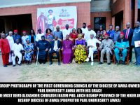 MEMBERS OF THE INAUGURAL GOVERNING COUNCIL OF PAUL UNIVERSITY, UNDER THE OWNERSHIP OF DIOCESE OF AWKA.